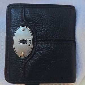 Fossil Mini Bifold Wallet Black